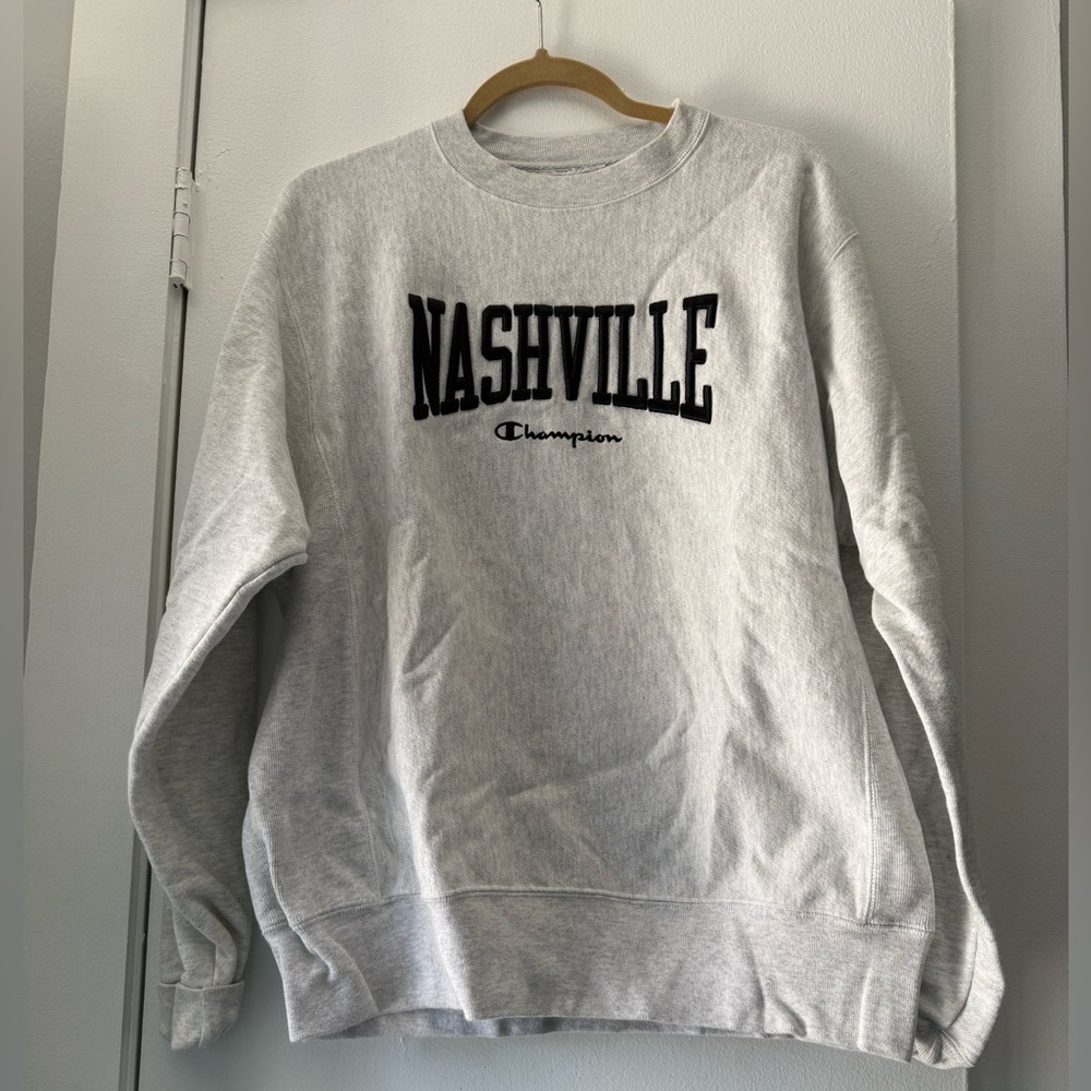 Champion Gray Nashville Sweatshirt size Large